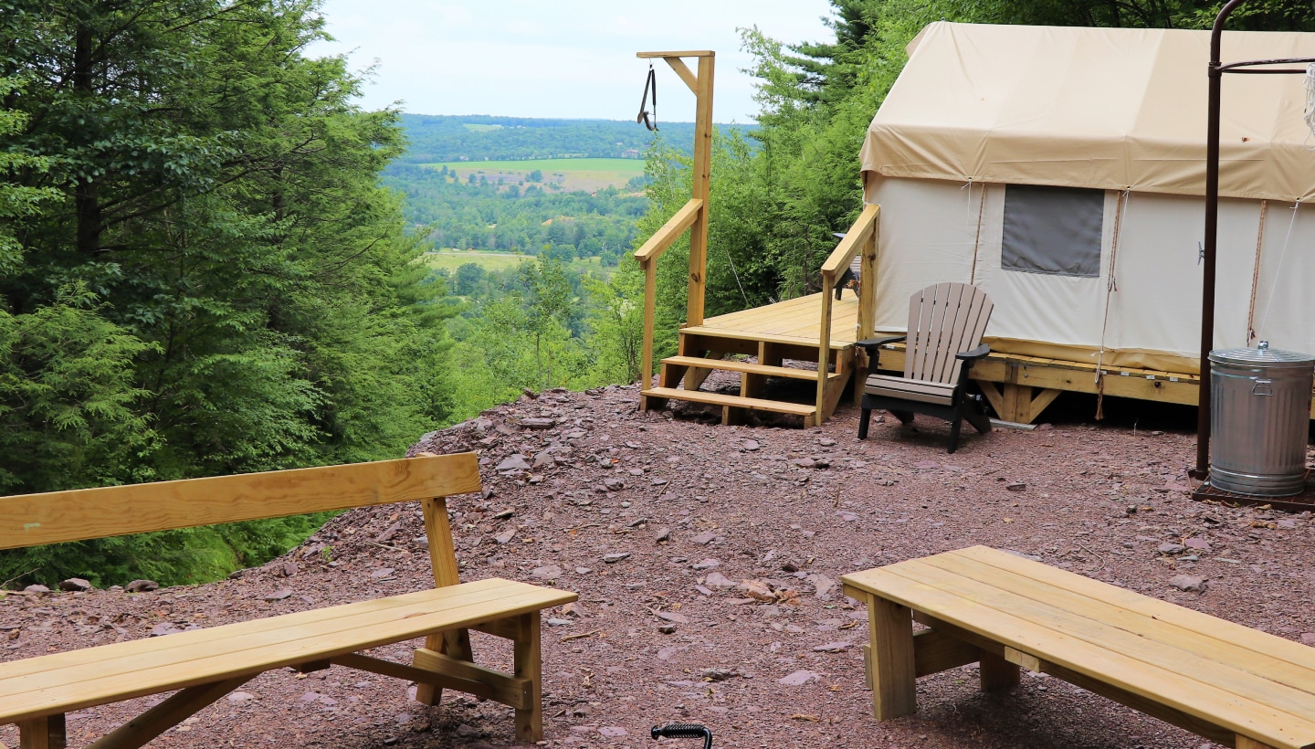 Glamping in PA Poconos glamping Blue Mountain Resort