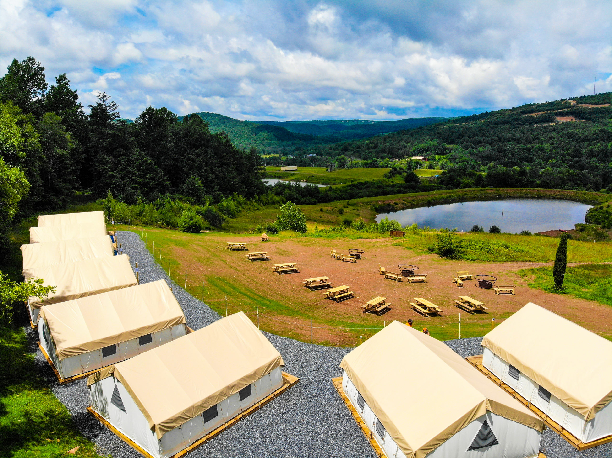 Group camping site at Blue Mountain Resort