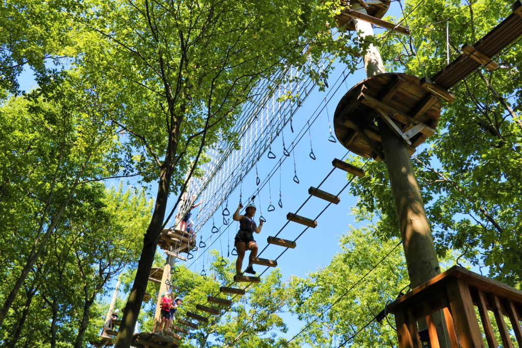 Ariel high ropes course at Blue Mountain Resort