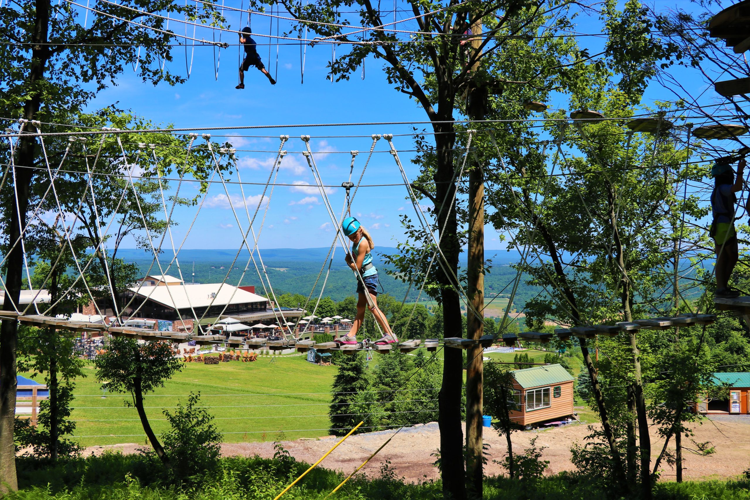 Ariel high ropes course at Blue Mountain Resort