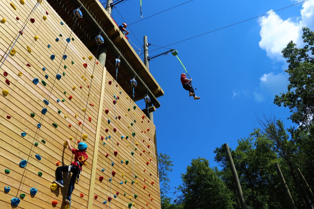 Rock climbing at Blue Mountain Resort