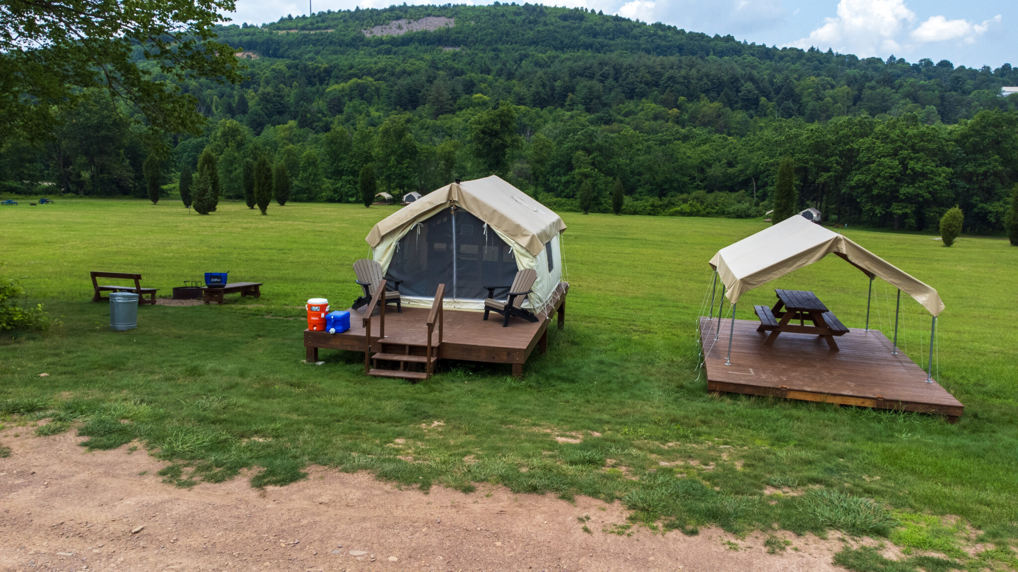 Glamping in PA Poconos glamping Blue Mountain Resort